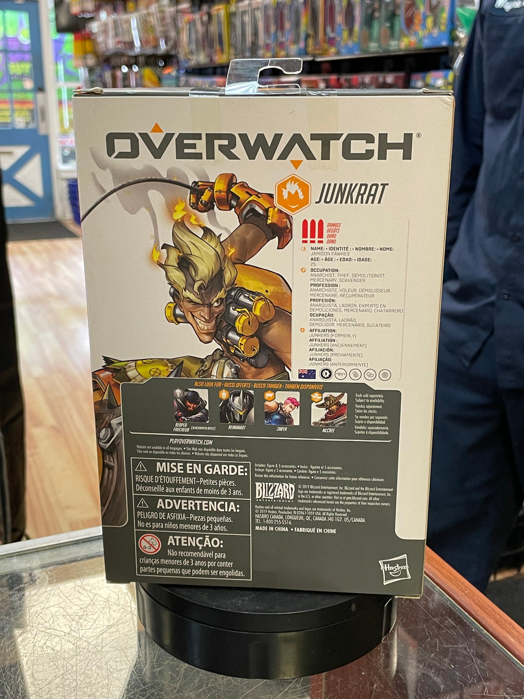 Junkrat (Overwatch Ultimates, Hasbro) **SEALED** product image 2, provided for visual reference and product detail review