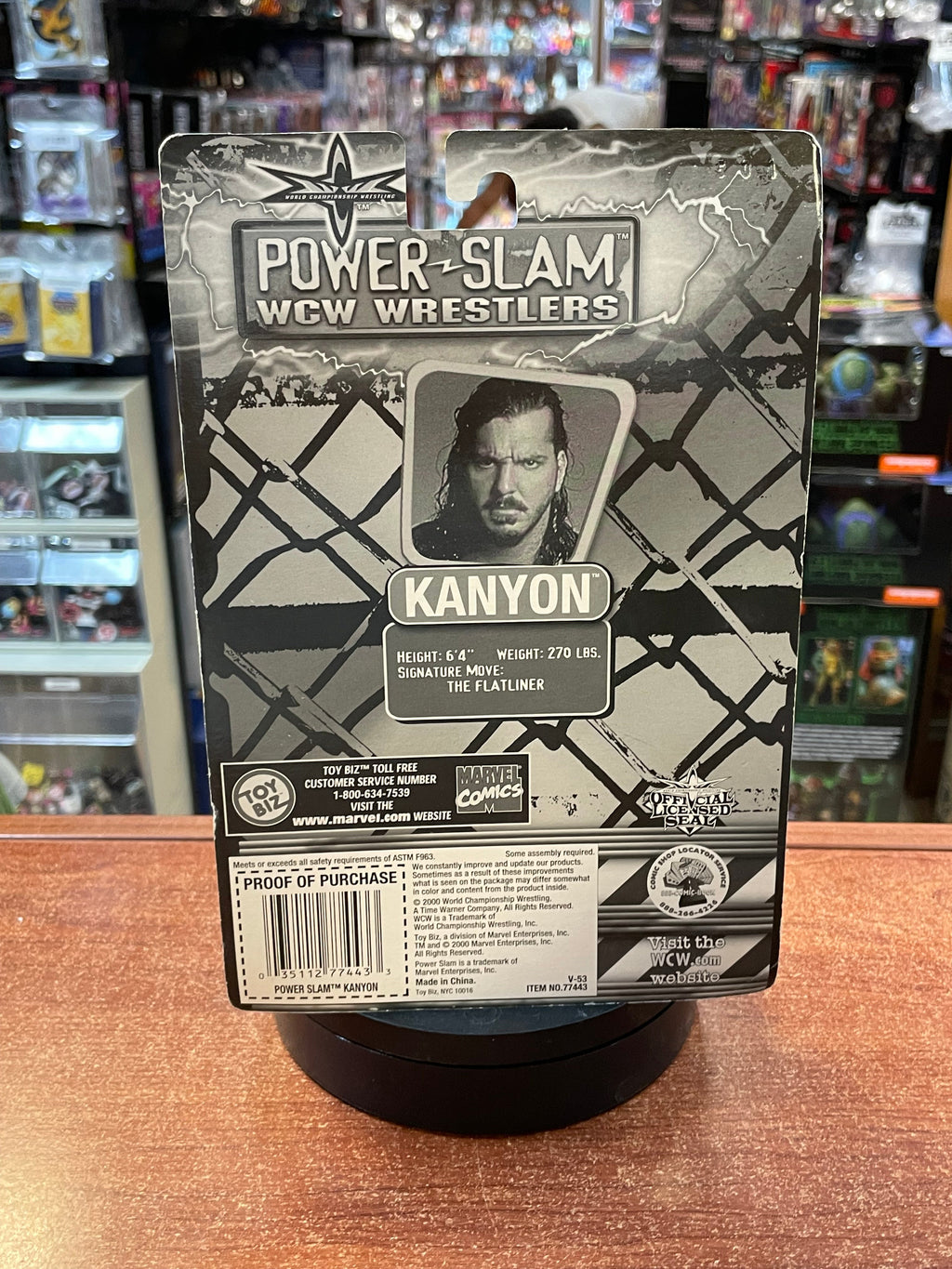 Kanyon (WCW Power Slam, Toybiz) **SEALED** product image 2, provided for visual reference and product detail review