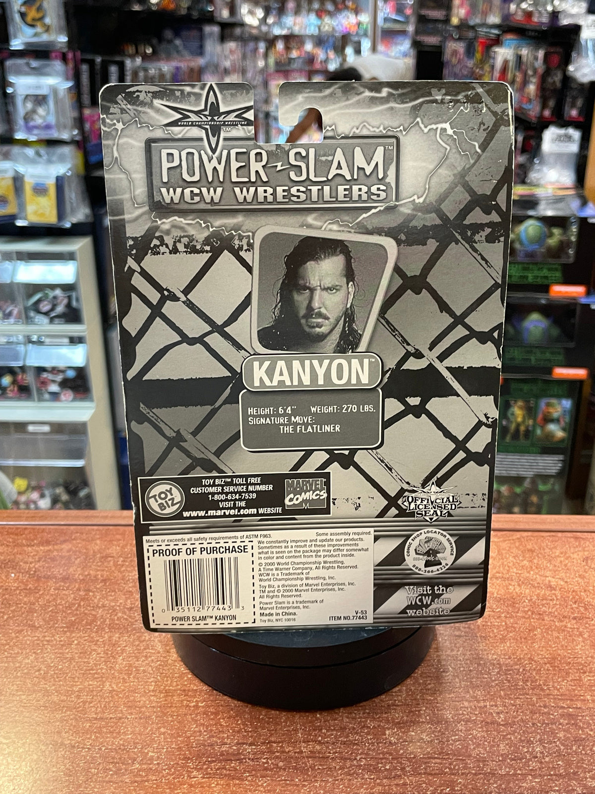 Kanyon (WCW Power Slam, Toybiz) **SEALED** product image 2, provided for visual reference and product detail review