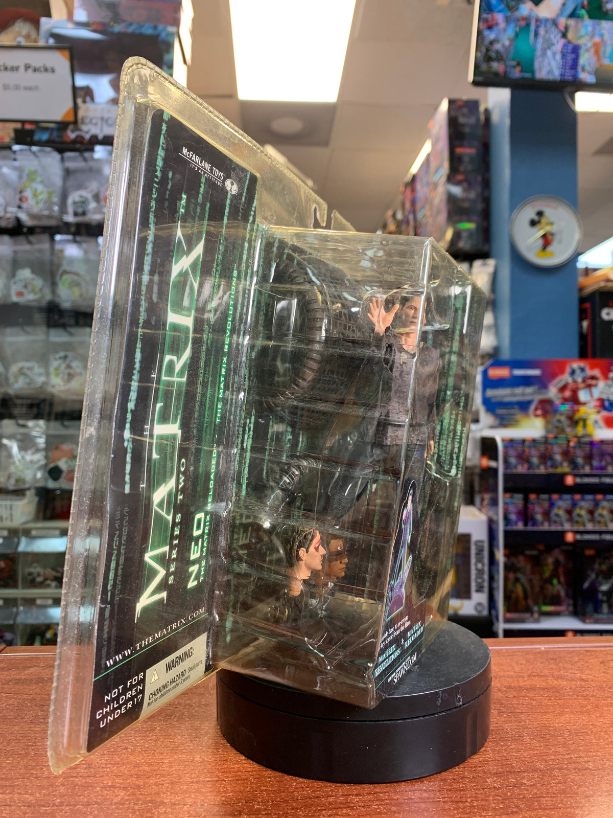 Reloaded Neo (Matrix, McFarlane) SEALED product image 2, provided for visual reference and product detail review