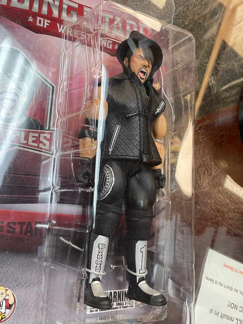 AJ Styles -Black- (Rising Stars of Wrestling, Figures Toy Company) **SEALED** product image 8, provided for visual reference