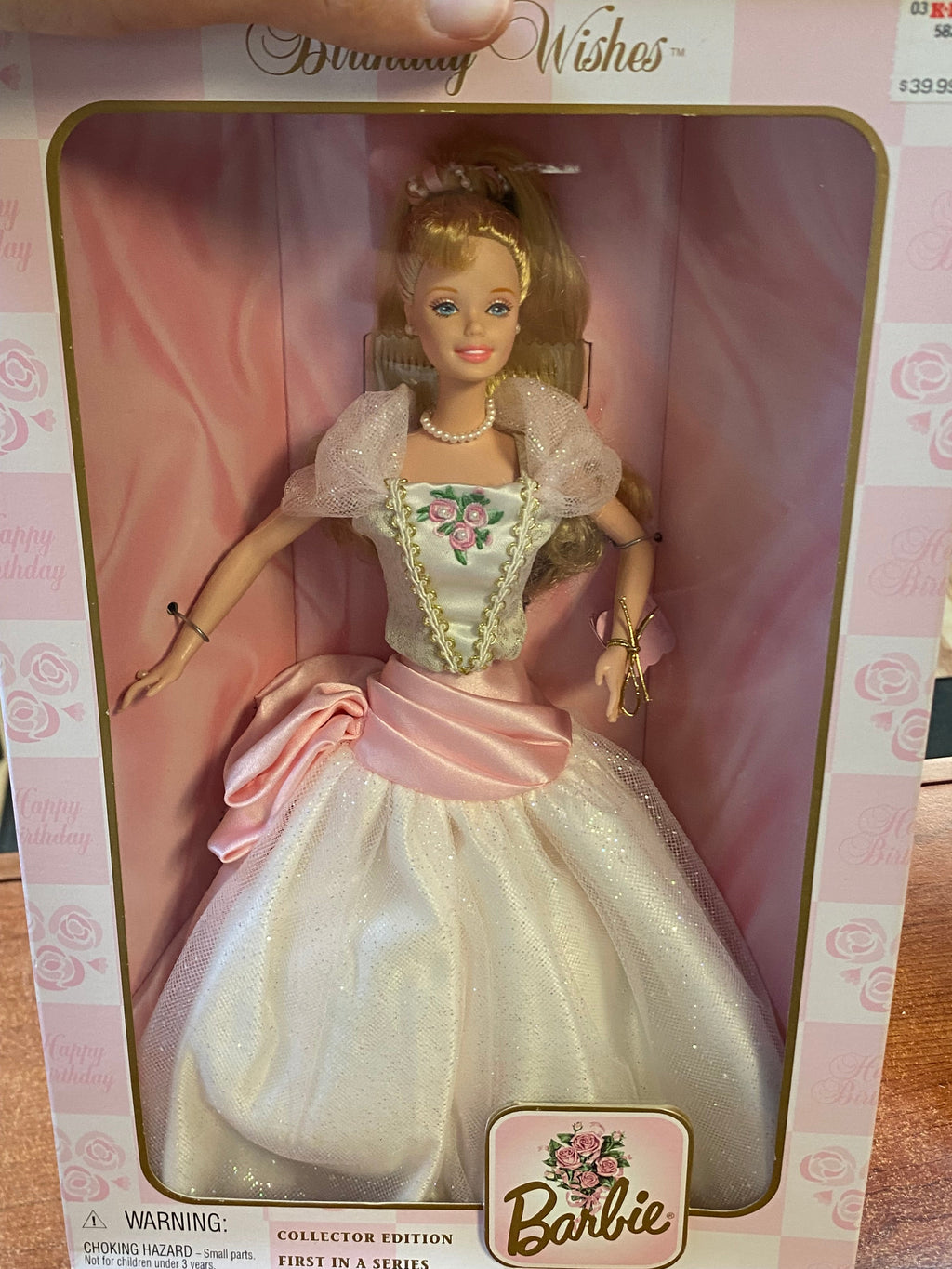 Birthday Wishes #21128 (Vintage Barbie, Mattel) SEALED product image 5, provided for visual reference and product detail