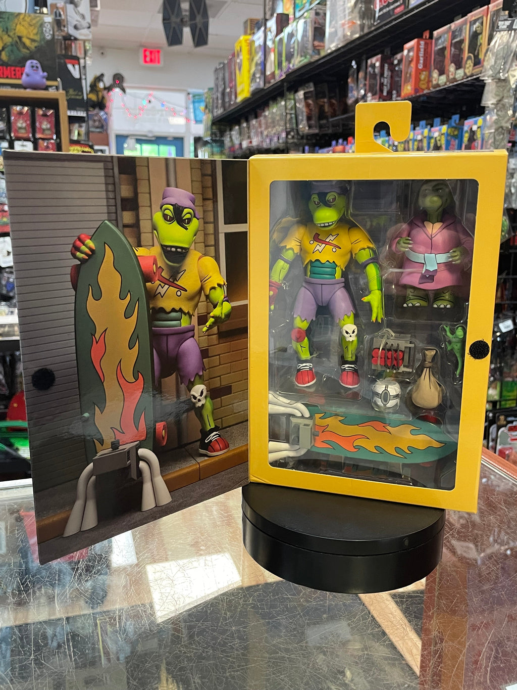Mondo Gecko (TMNT Teenage Ninja Turtles, NECA) SEALED product image 1, provided for visual reference and product detail