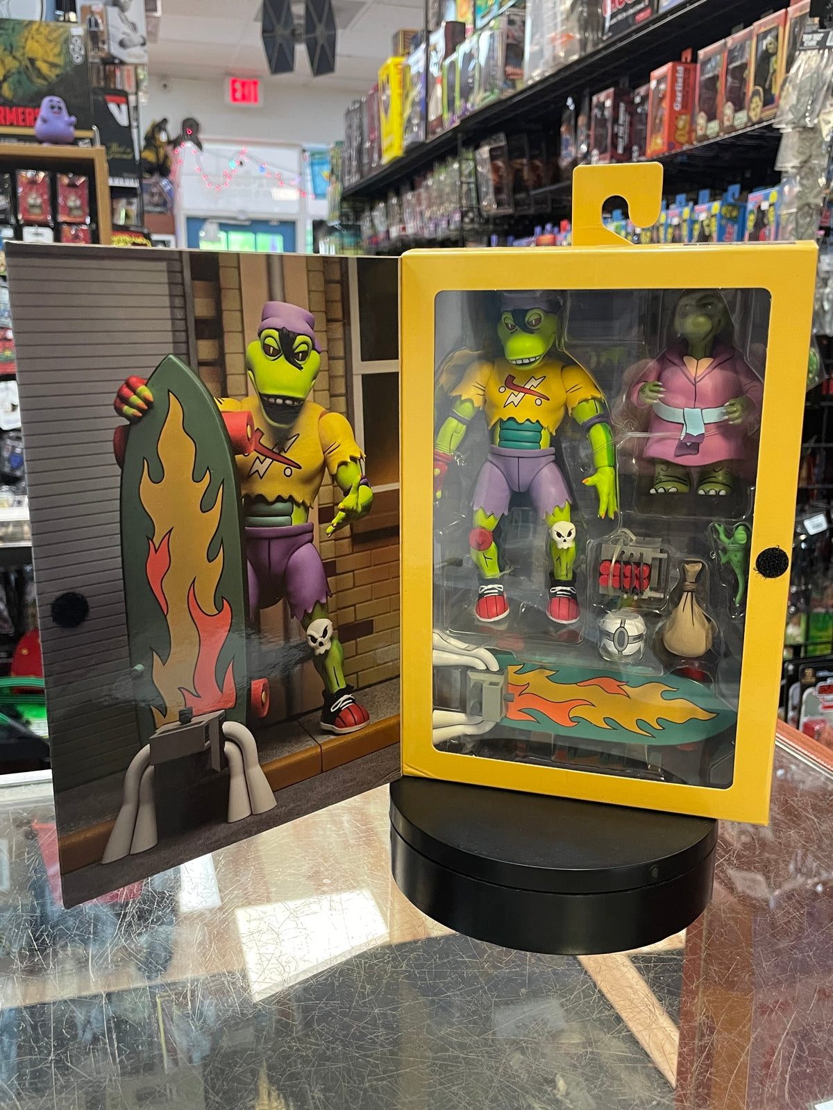 Mondo Gecko (TMNT Teenage Ninja Turtles, NECA) SEALED product image 1, provided for visual reference and product detail