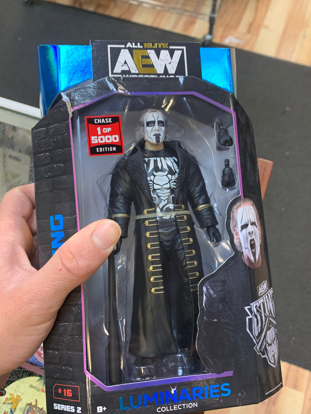 Sting Chase #09 Luminare (AEW All Elite Wrestling, Jazwares) **SEALED** product image 6, provided for visual reference and