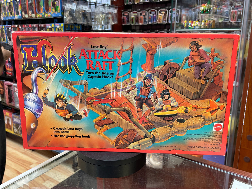 Lost Boy Attack Raft #2833 (Vintage Hook, Mattel) SEALED product image 1, provided for visual reference and product detail
