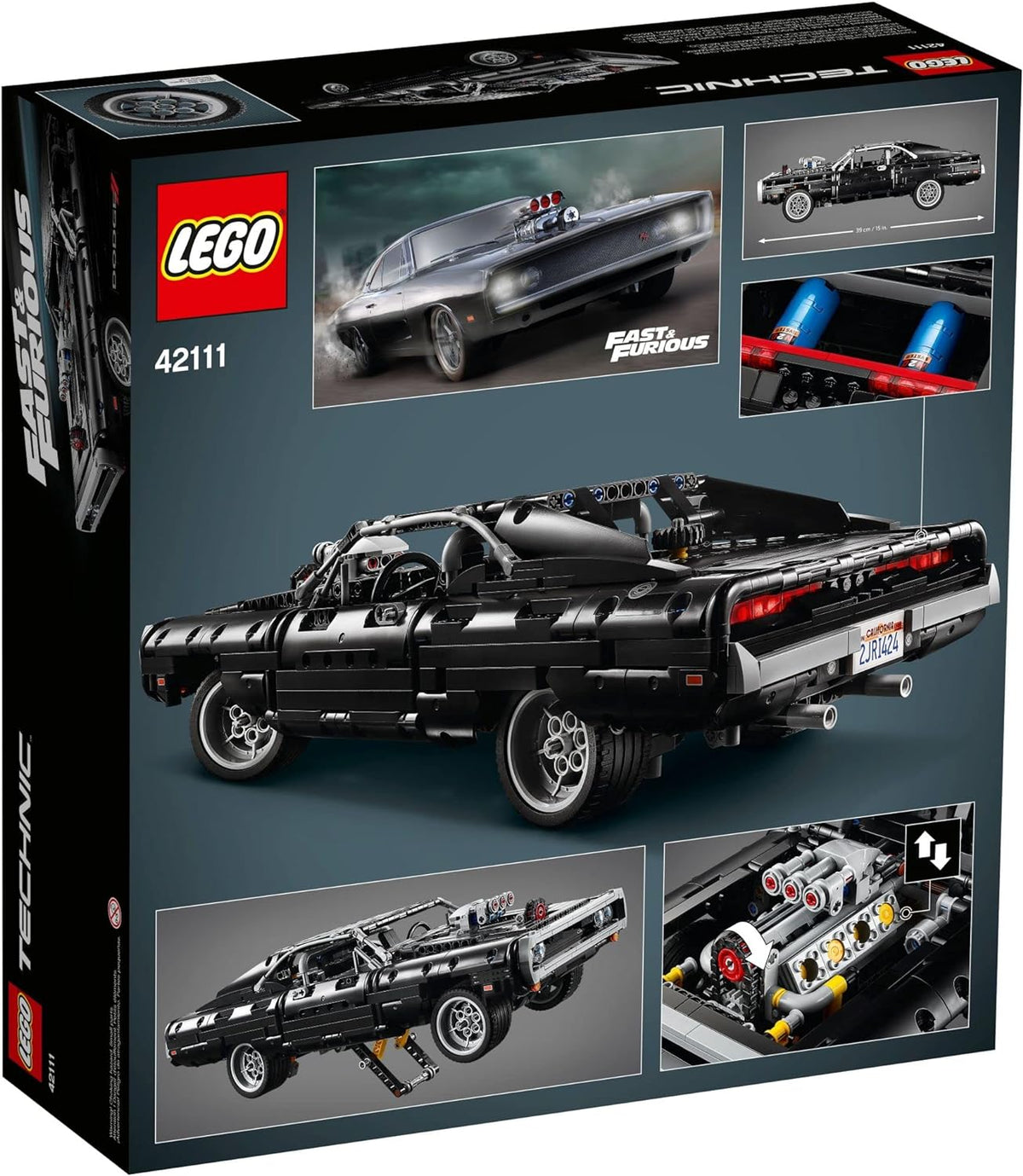 42111 LEGO Technic: Dom's Dodge Charger (Retired) (Certified Complete) product image 3, provided for visual reference and