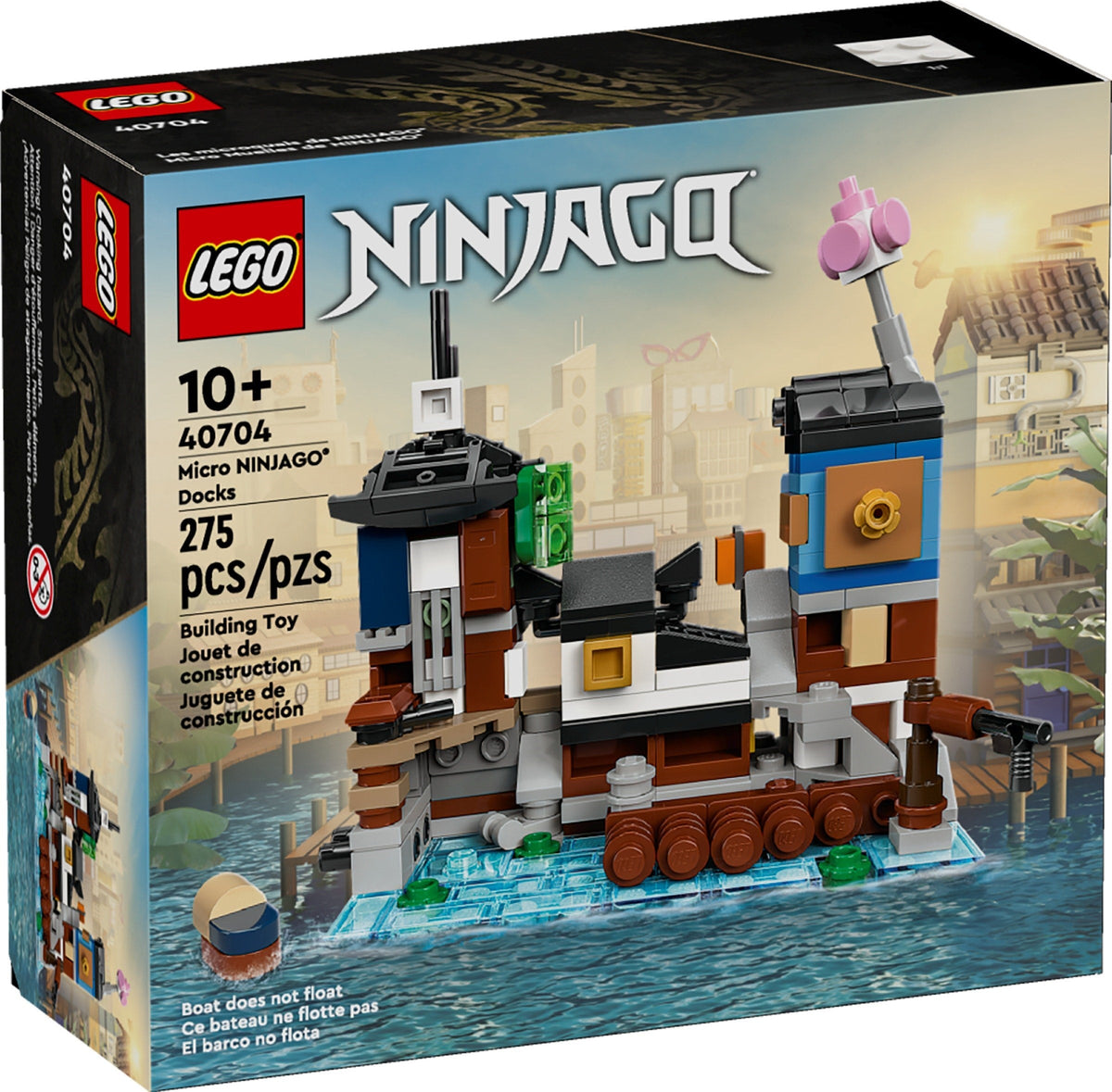 40704 Micro NINJAGO Docks (Retired) (New Sealed) product image 1, provided for visual reference and product detail review