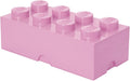40040638 Brick 8 Knobs Large Stackable Storage Box Pink product image 1, provided for visual reference and product detail