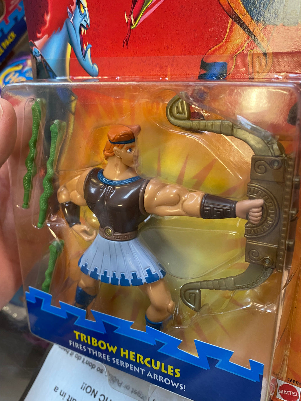 Tribow Hercules (Vintage Disney Hercules, Mattel) SEALED product image 3, provided for visual reference and product detail