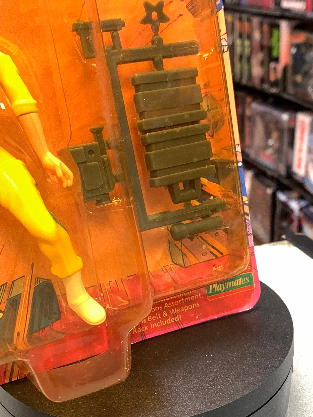 April O’Neil Blue 10 Back 0133 (Vintage TMNT Ninja Turtles, Playmates) Sealed product image 9, provided for visual reference