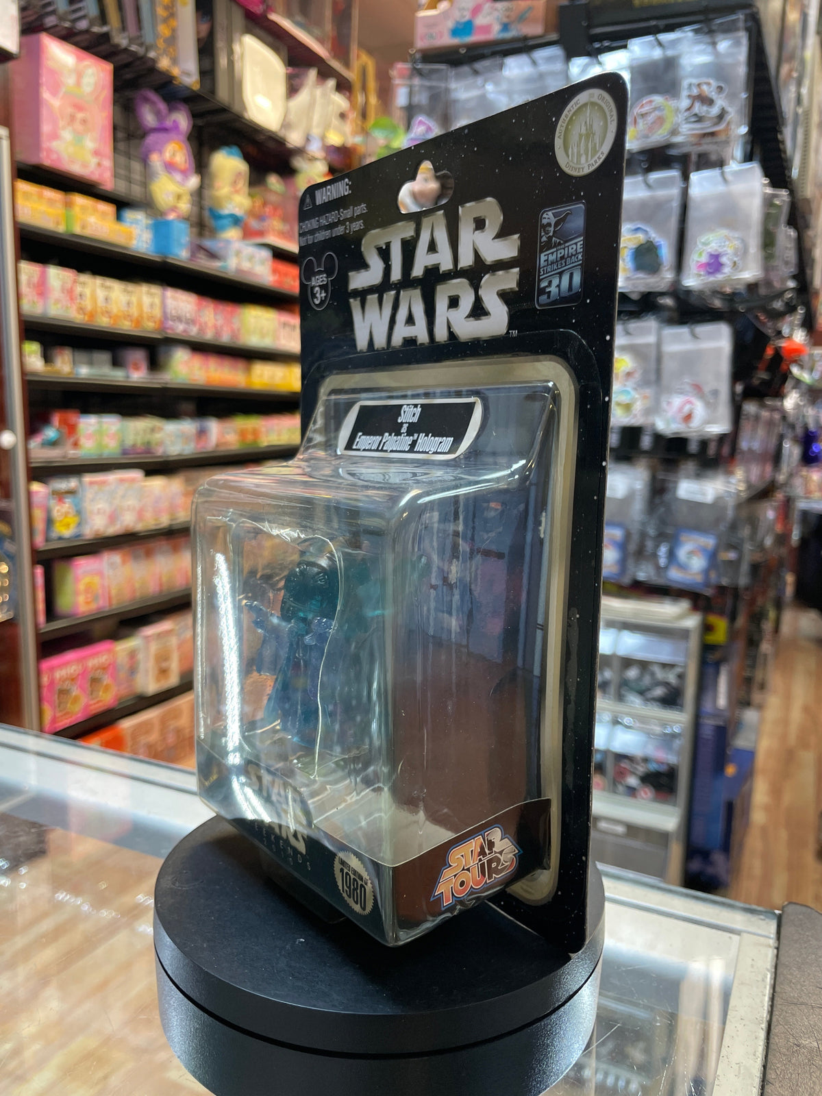 Stitch as Hologram Emperor Palpatine (Star Wars Star Tours, Disney) **SEALED** product image 6, provided for visual