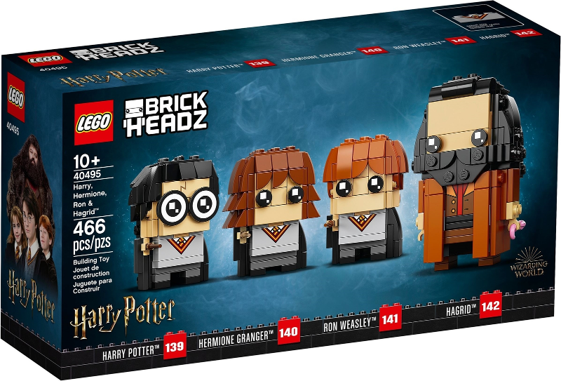 40495 LEGO Harry Potter: Harry, Hermione, Ron & Hagrid™ Brickheadz product image 1, provided for visual reference and