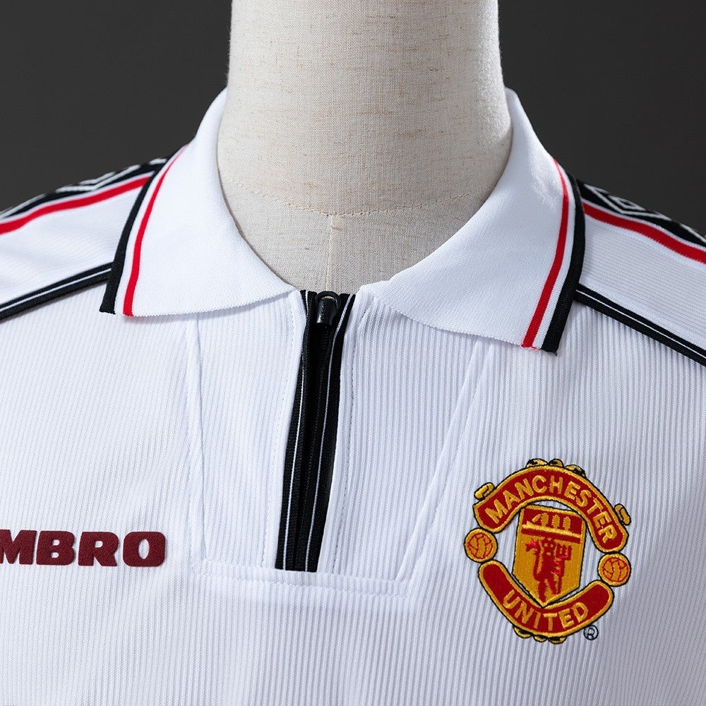 Manchester United Jersey1998-99 Home White Retro Football product image 6
