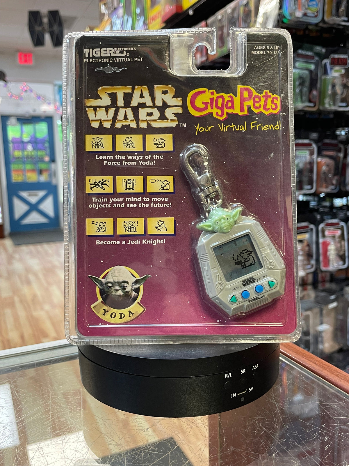 Yoda Giga Pets (Vintage Star Wars, Tiger Electronics) SEALED product image 1, provided for visual reference and product