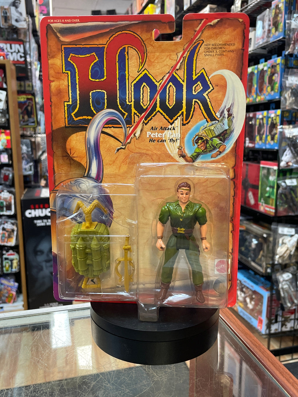 Air Attack Peter Pan #2853 (Vintage Hook, Mattel) SEALED product image 1, provided for visual reference and product detail