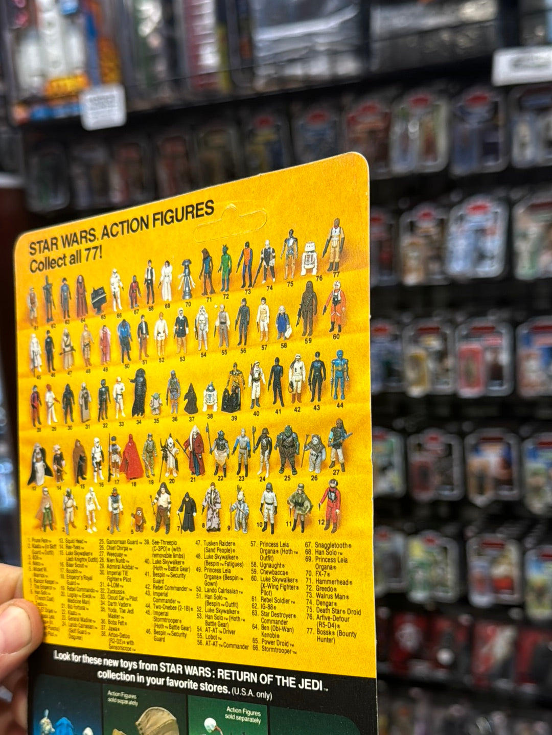Biker Scout 77A ROTJ 1723 (Vintage Star Wars, Kenner) SEALED product image 15, provided for visual reference and product