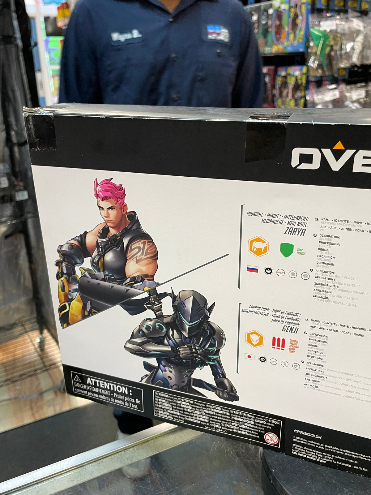 Carbon Series -Genji Zarya Pharah (Overwatch Ultimates, Hasbro) *SEALED* product image 8, provided for visual reference and