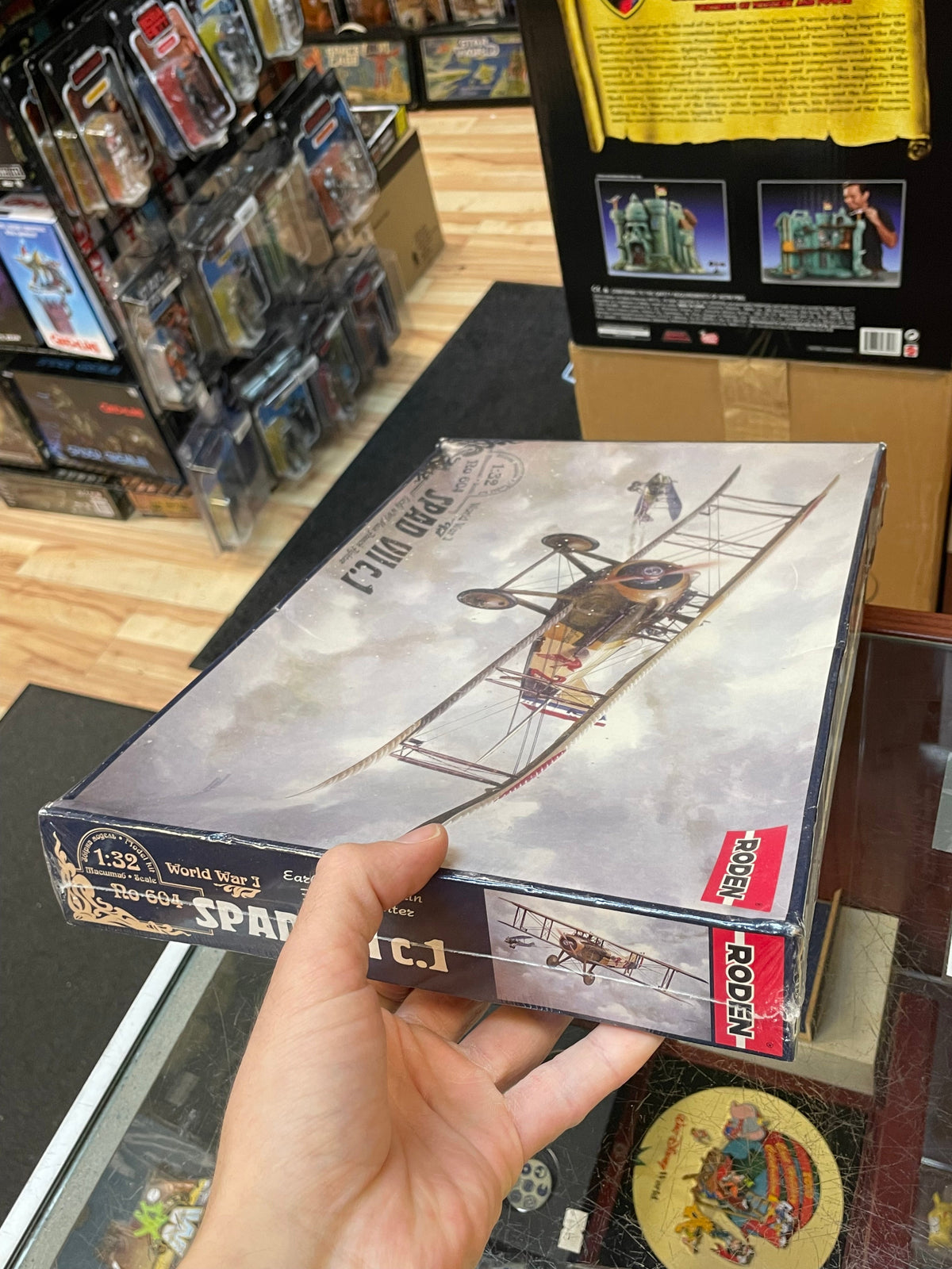 SPAD VII c.1 World War 1 Plane 1:32 #604 (Roden, Model Kit) SEALED product image 5, provided for visual reference and