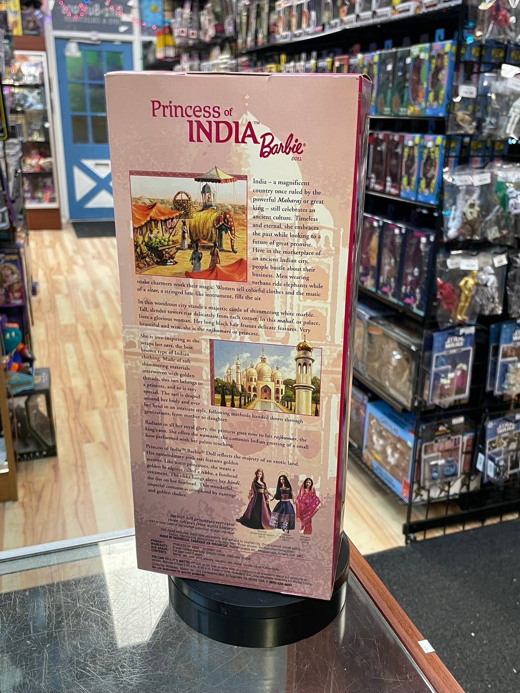 Princess Of India Dolls Of The World 28374 (Barbie, Mattel) **SEALED** product image 4, provided for visual reference and