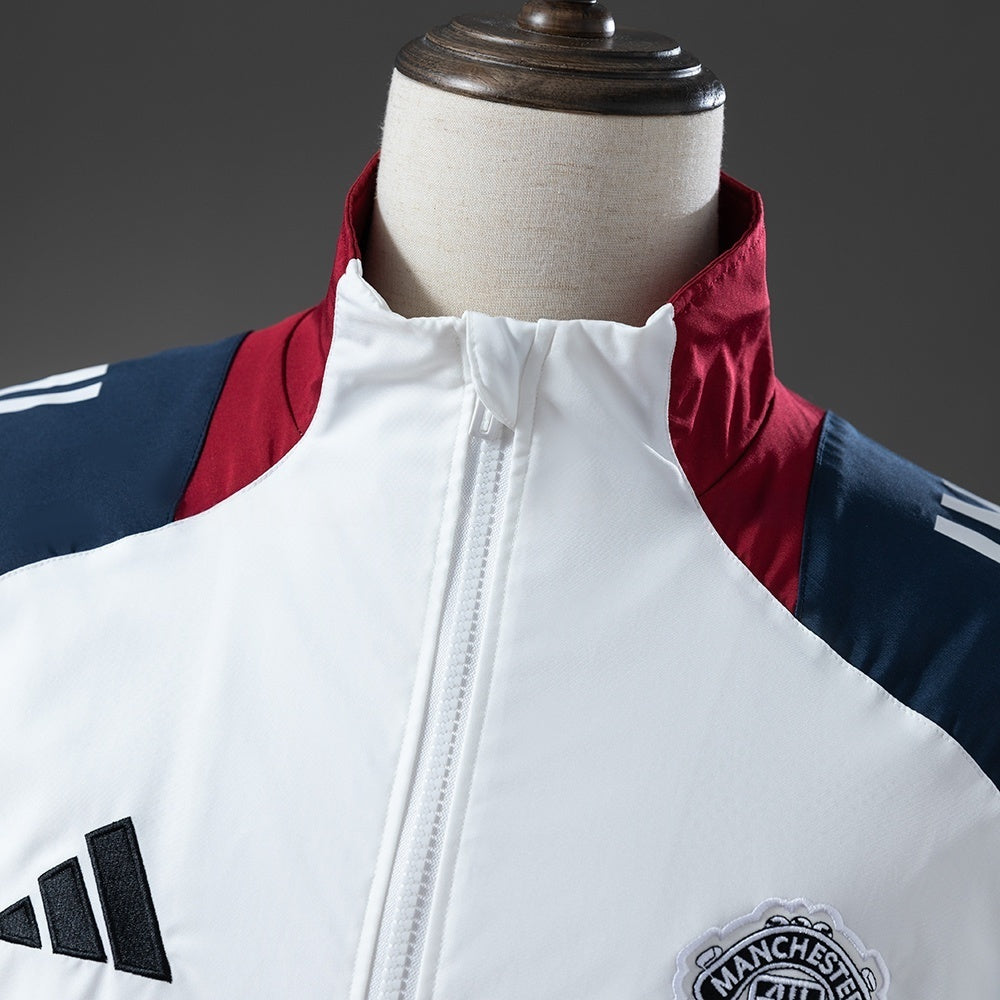 Manchester United Windbreaker 2025-26 White Football Soccer product image 8
