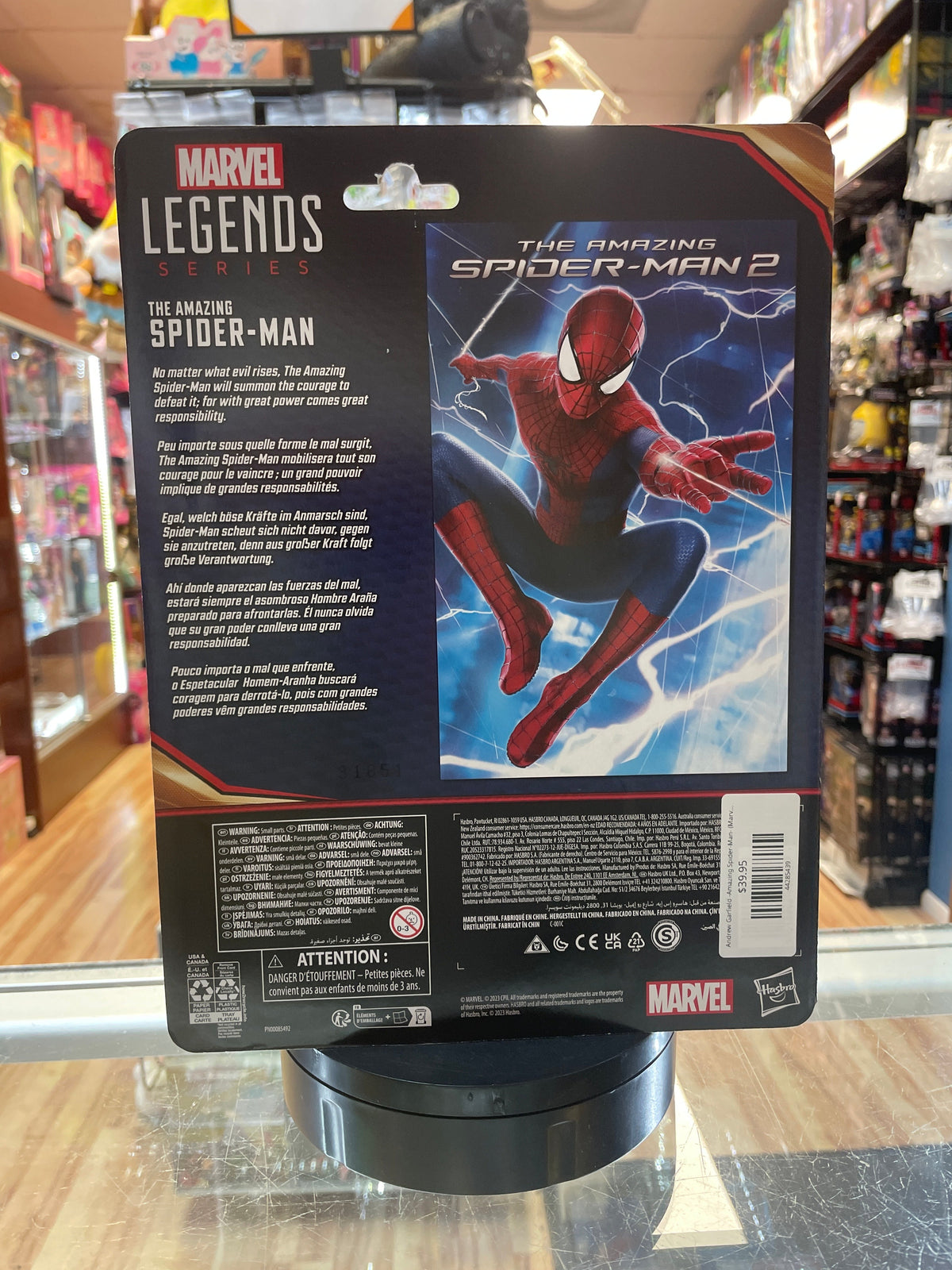 Andrew Garfield -Amazing Spider-Man- (Marvel Legends, Hasbro) **SEALED** product image 2, provided for visual reference and