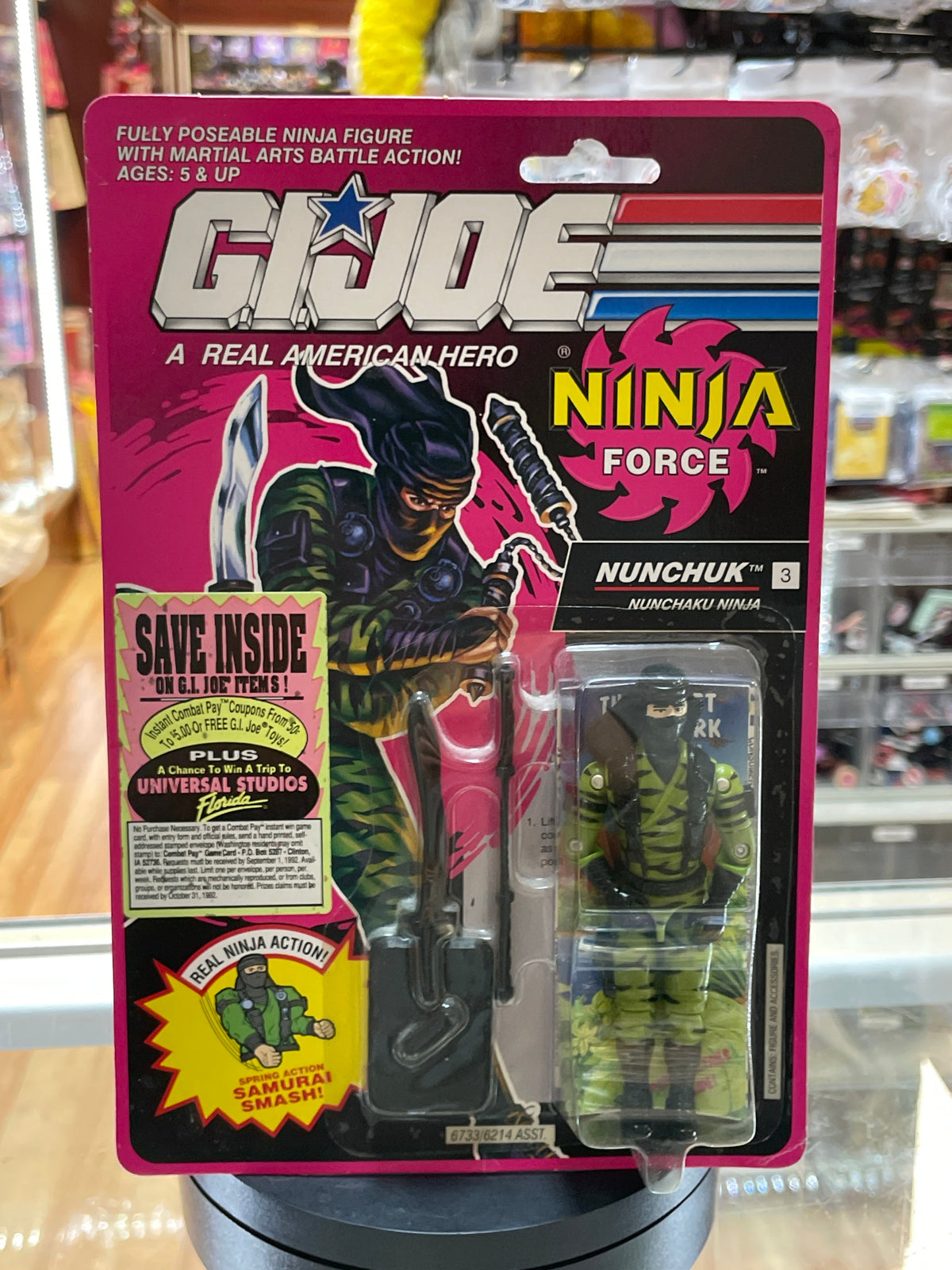 Nunchuck Ninja Force (Vintage GI Joe, Hasbro) **SEALED** product image 1, provided for visual reference and product detail