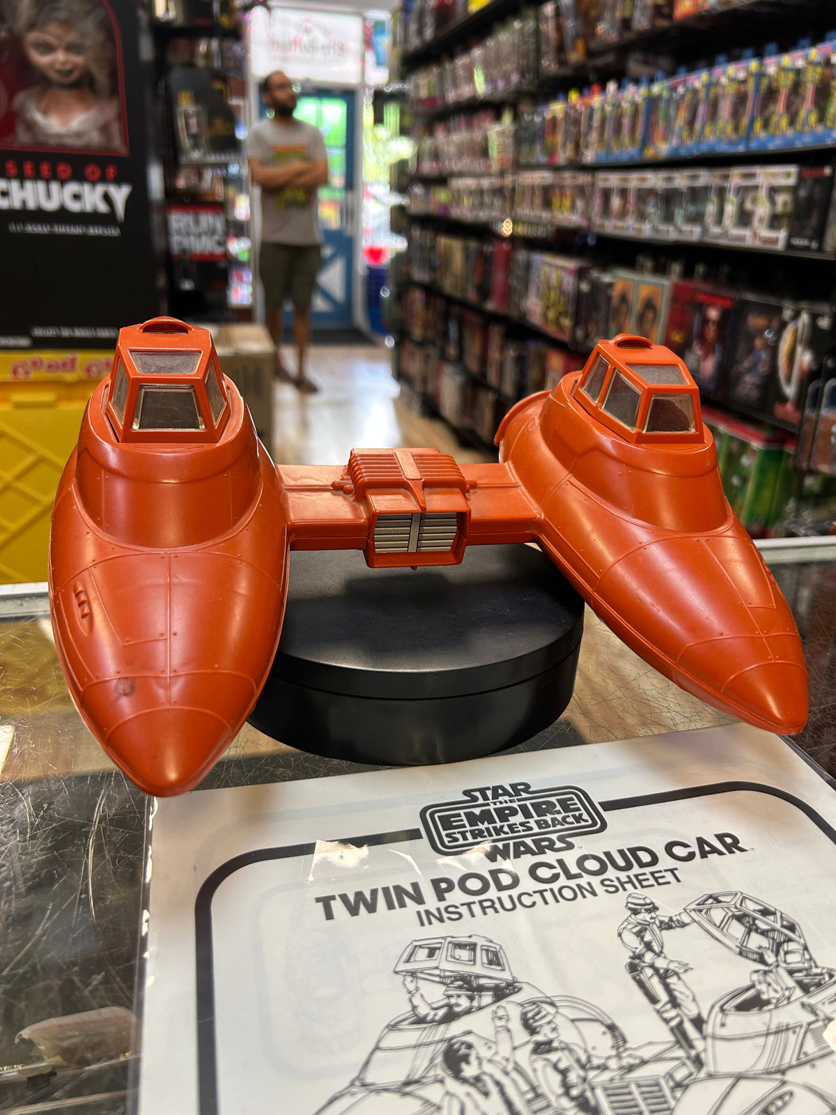 Twin Pod Cloud Car with Instructions (Vintage Star Wars, Kenner) COMPLETE product image 2, provided for visual reference and