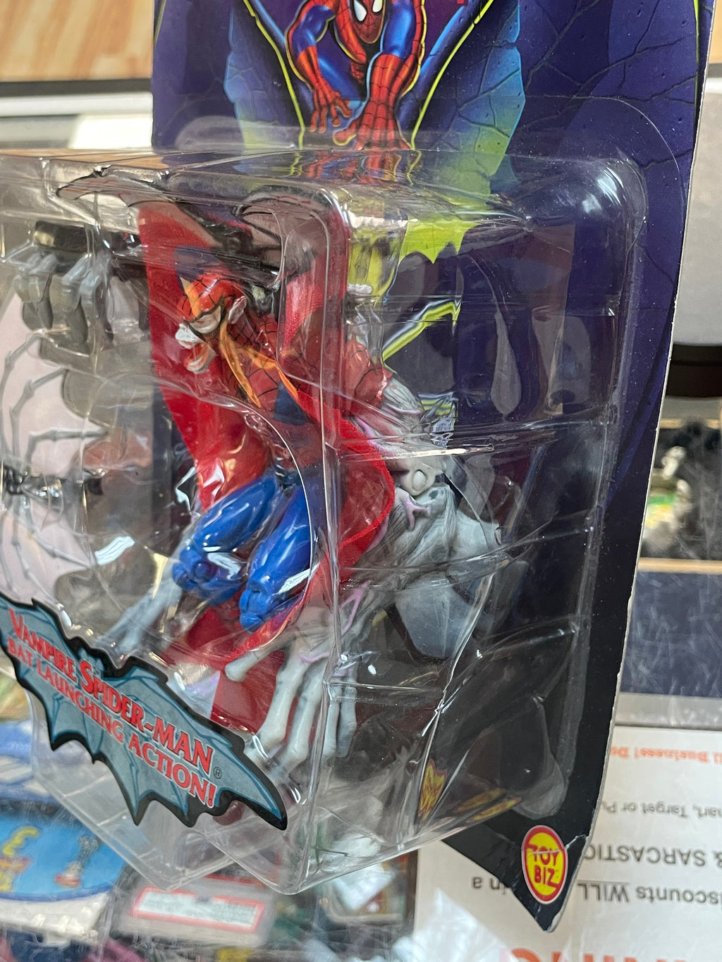 Vampire Spider-Man (Vintage Marvel Superman, Toybiz) SEALED product image 4, provided for visual reference and product