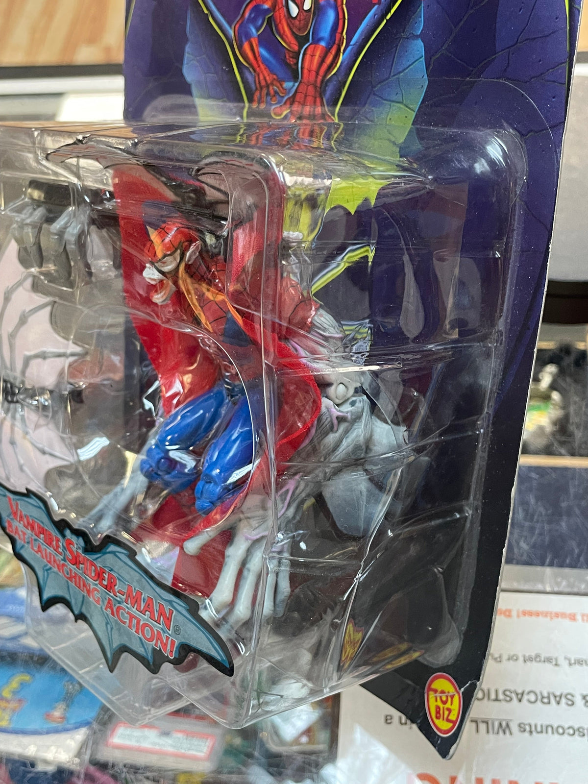 Vampire Spider-Man (Vintage Marvel Superman, Toybiz) SEALED product image 4, provided for visual reference and product