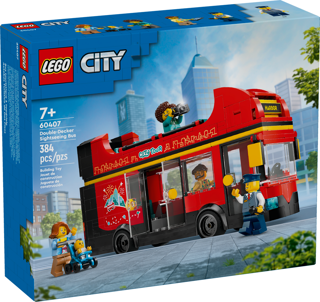60407 LEGO City: Red Double-Decker Sightseeing Bus product image 3, provided for visual reference and product detail review