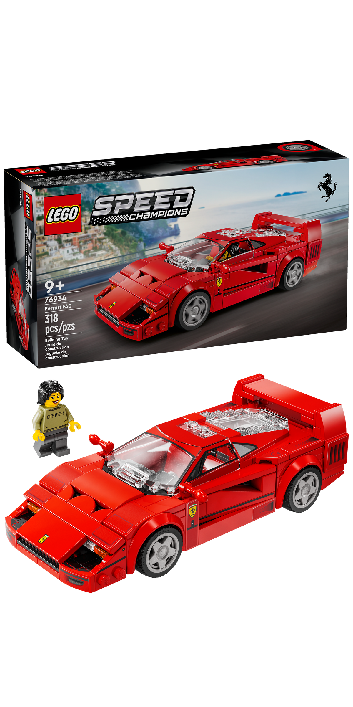 76934 LEGO Ferrari F40 Supercar product image 2, provided for visual reference and product detail review