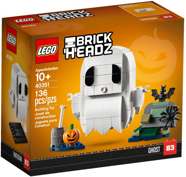 40351 LEGO Brickheadz Ghost (Retired) (Certified Complete) product image 1, provided for visual reference and product detail