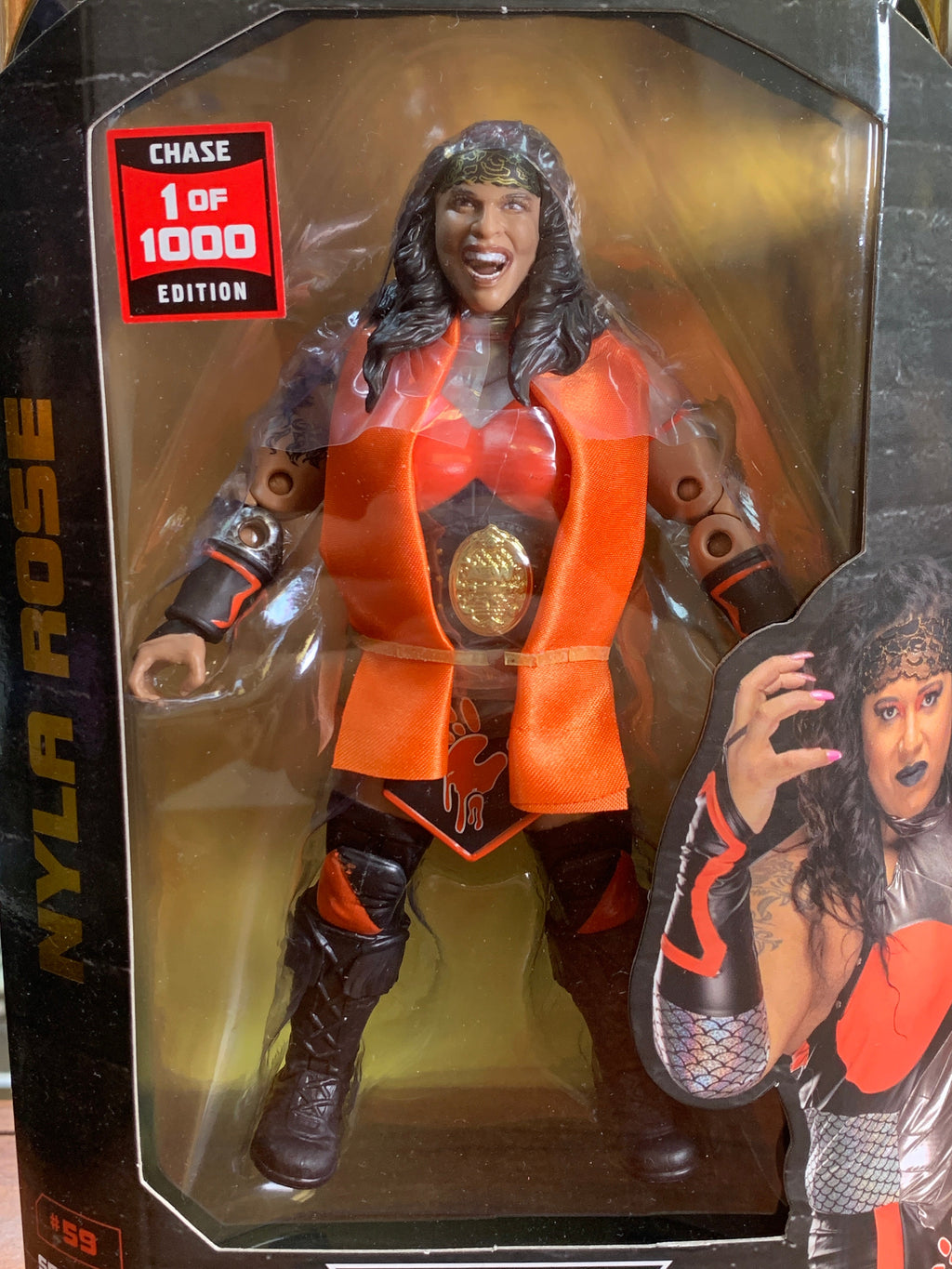 Nyla Rose **CHASE 1 of 5000** (All Elite Wrestling AEW, Jazwares) **SEALED** product image 2, provided for visual reference