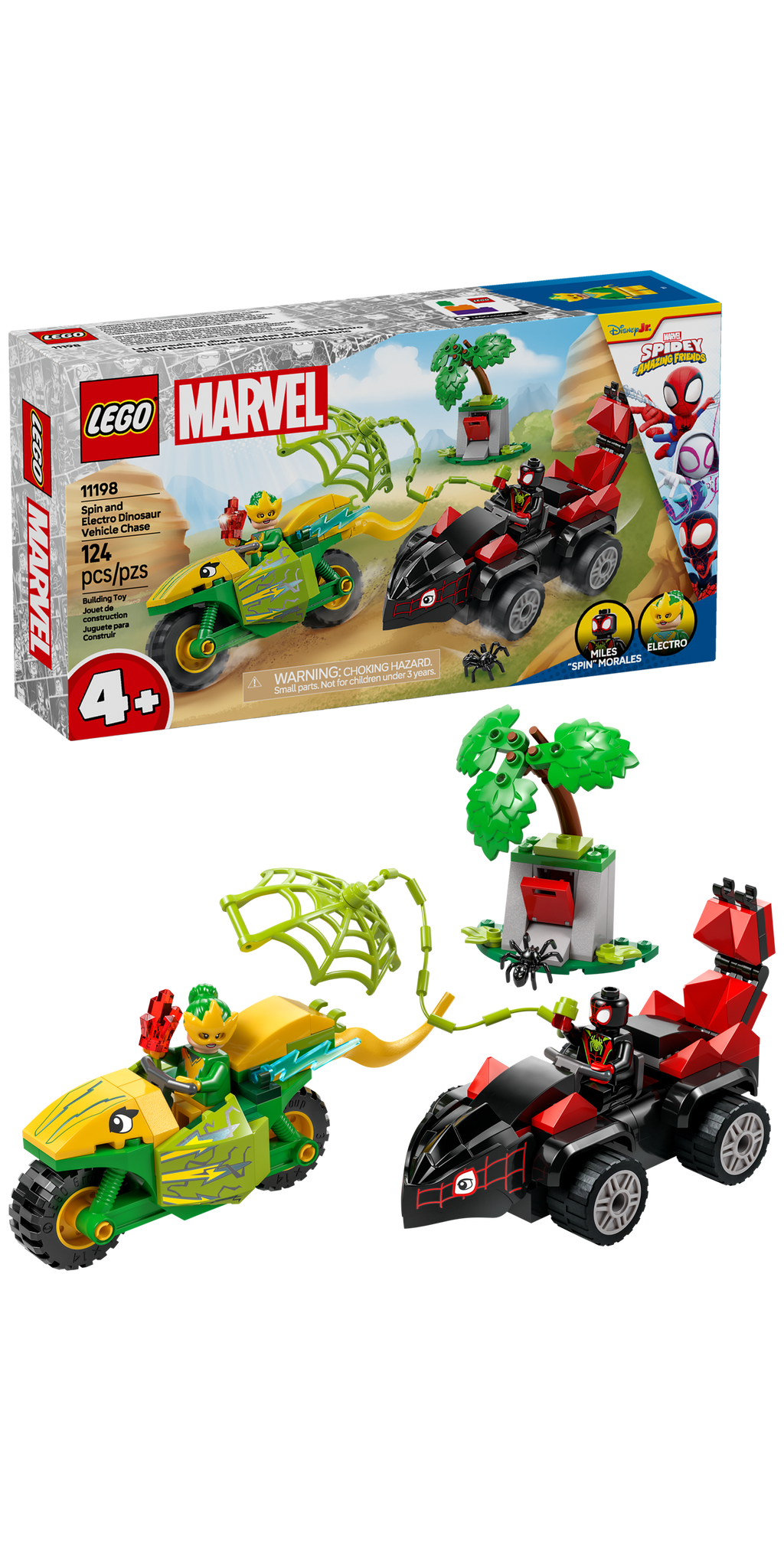 11198 Spin and Electro Dinosaur Vehicle Chase product image 1, provided for visual reference and product detail review
