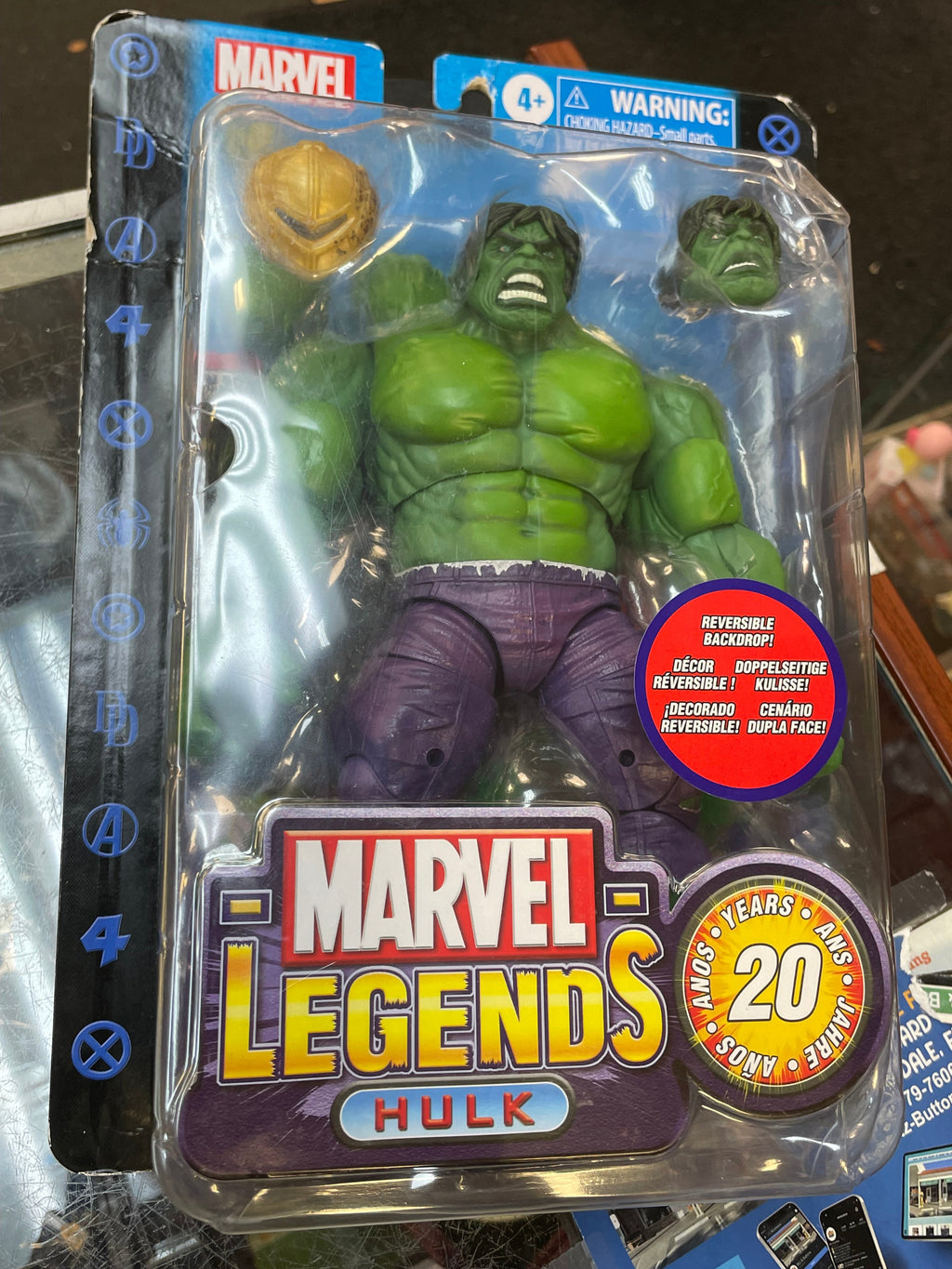 Hulk 20th Anniversary (Marvel Legends, Hasbro) **SEALED** product image 4, provided for visual reference and product detail