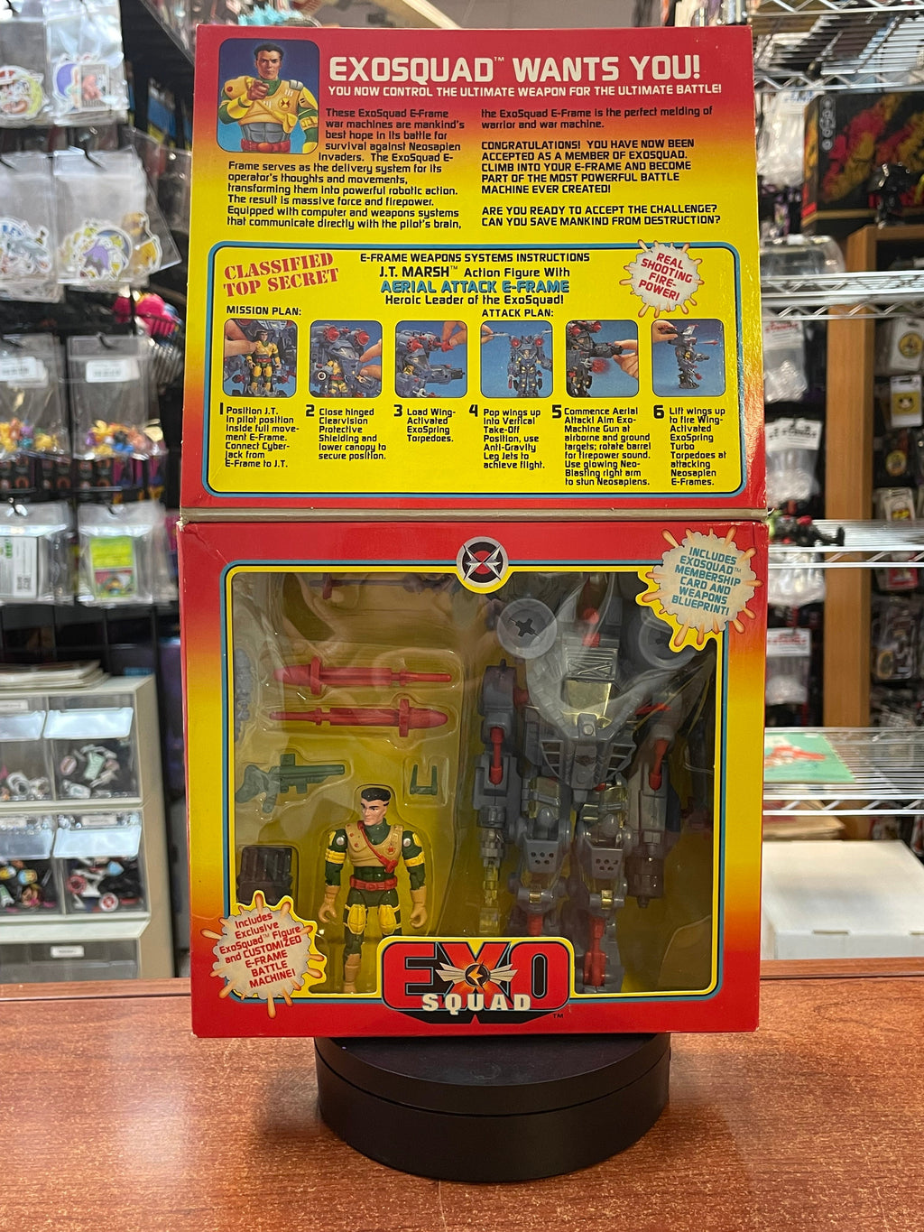 JT Marsh Aerial Attack E-Frame (Vintage Exo Squad, Playmates) **SEALED** product image 1, provided for visual reference and