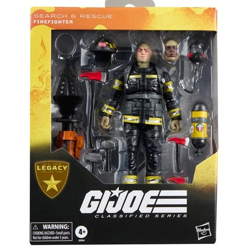Search & Rescue Firefighter (GI Joe Classified, Hasbro) SEALED product image 1, provided for visual reference and product