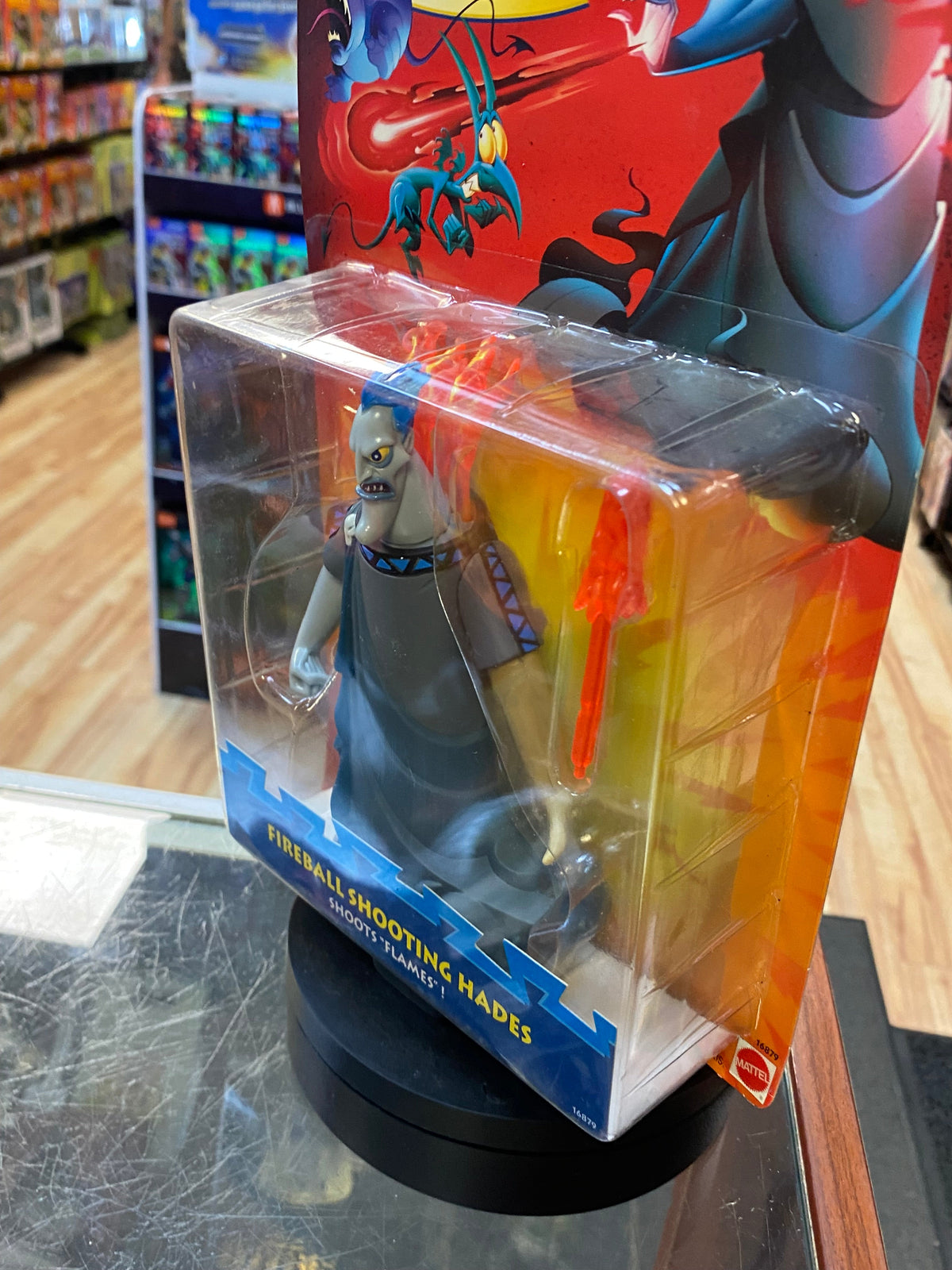Fireball Shooting Hades (Vintage Disney Hercules, Mattel) SEALED product image 6, provided for visual reference and product