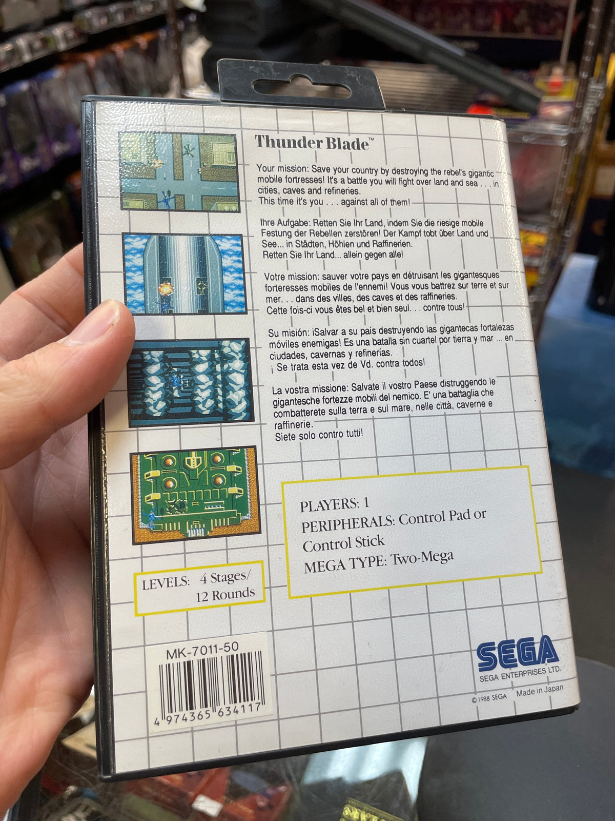 Thunder Blade (SEGA Master System SMS, Video Games) **COMPLETE** product image 10, provided for visual reference and product