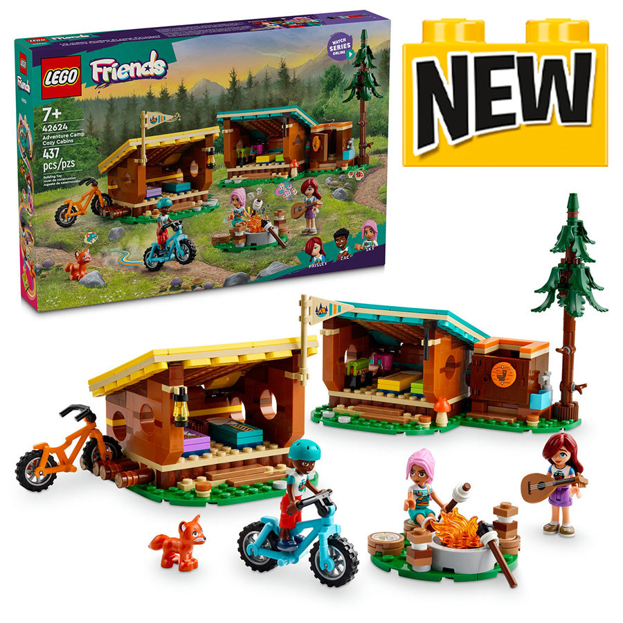 42624 LEGO Friends: Adventure Camp Cozy Cabins product image 1, provided for visual reference and product detail review