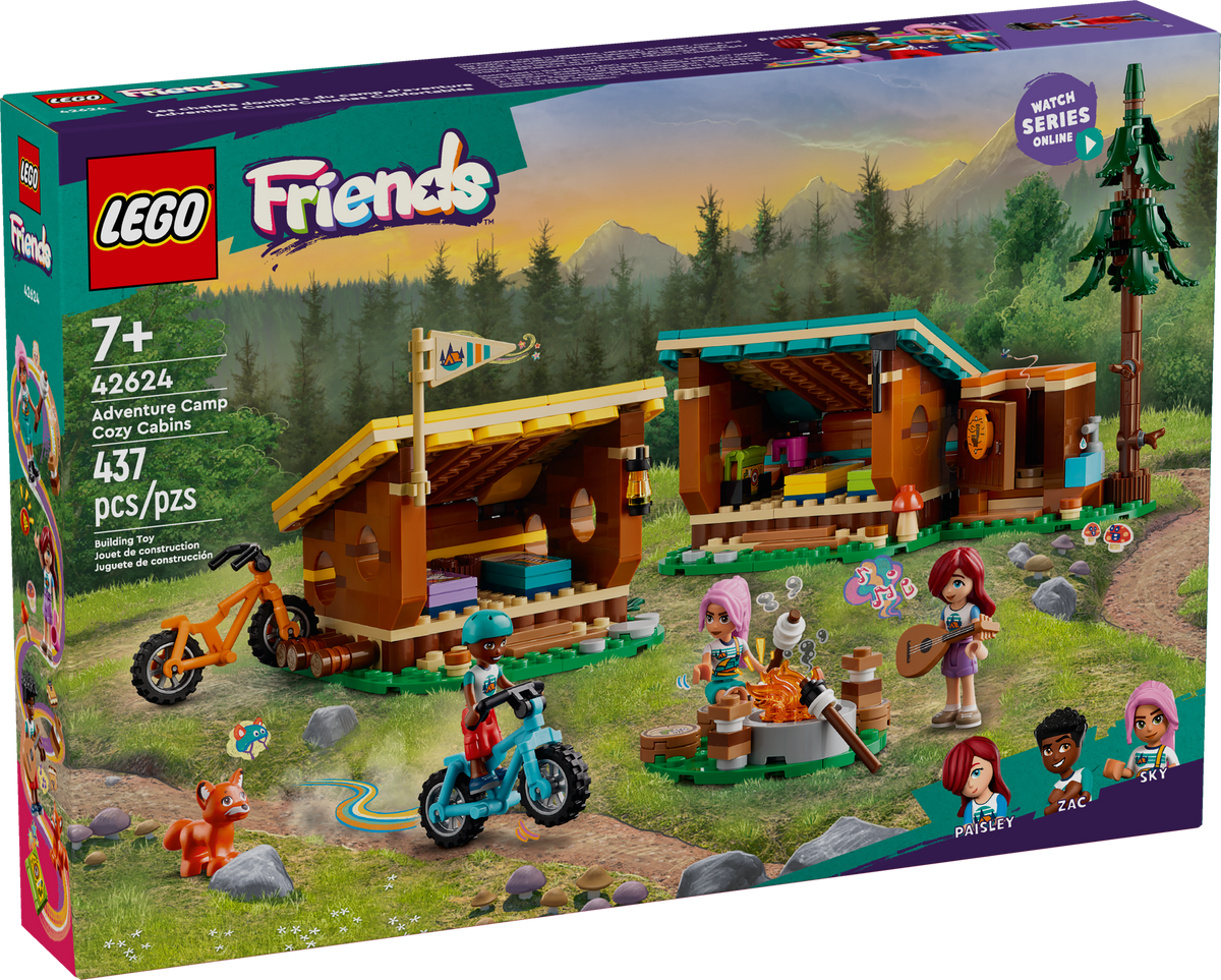 42624 LEGO Friends: Adventure Camp Cozy Cabins product image 3, provided for visual reference and product detail review