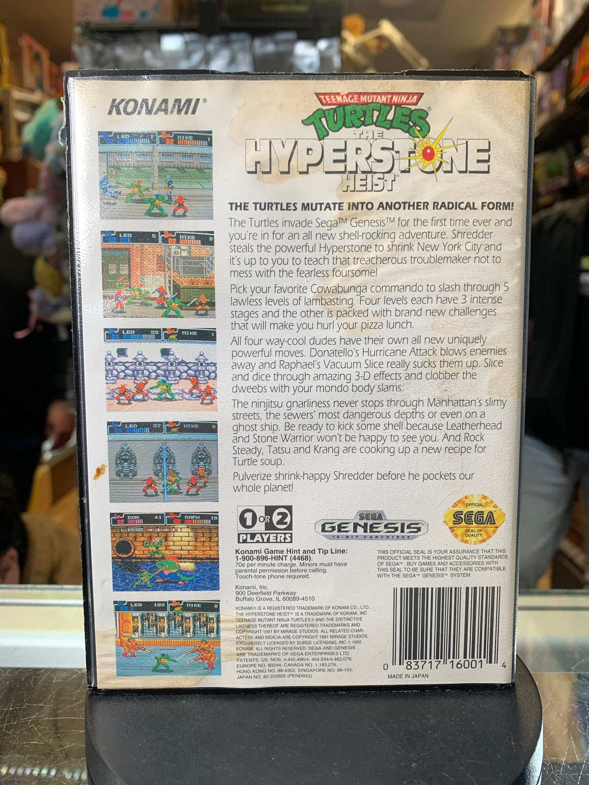 TMNT Ninja Turtles: The Hyperstone Heist (Sega Genesis, Vintage Video Games) COMPLETE (Copy) product image 3, provided for