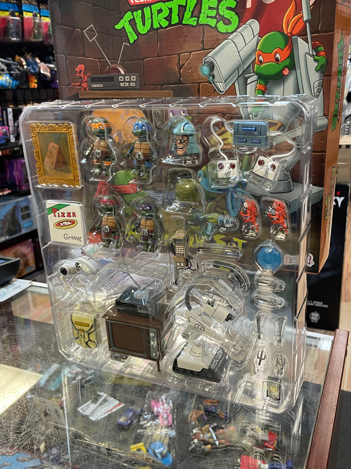 TMNT Baby Turtles Accessory Set (NECA, TMNT Teenage Ninja Turtles) OPEN/COMPLETE product image 3, provided for visual
