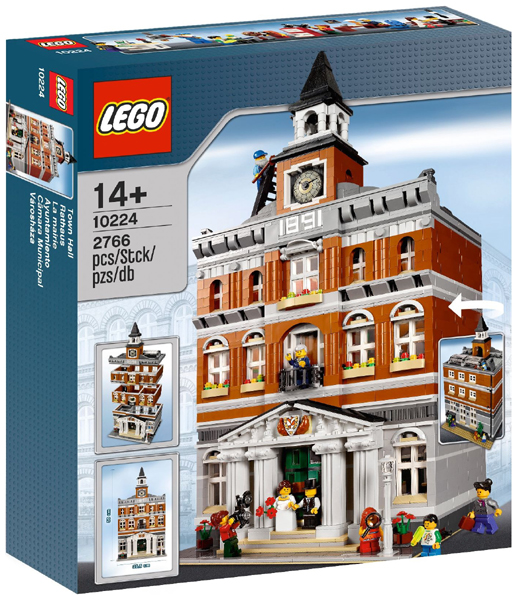 10224 LEGO Modular Town Hall (Retired) (New Sealed) product image 1, provided for visual reference and product detail review