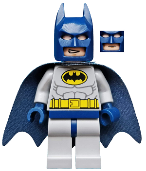 SH0025a Batman - Light Bluish Gray Suit (Type 2 Cowl) product image 1, provided for visual reference and product detail