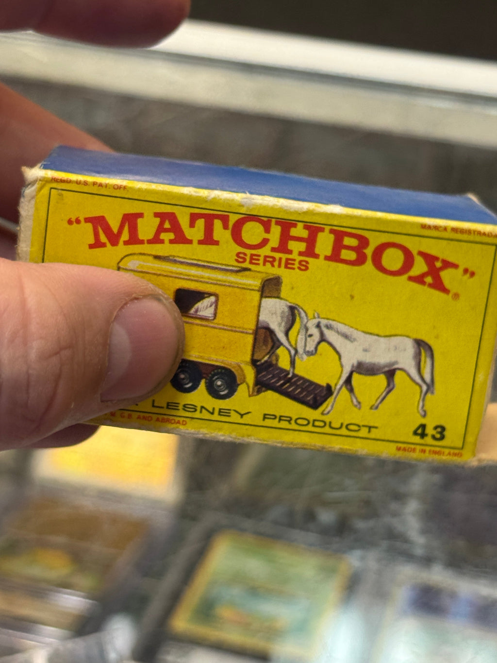 Yellow Pony Trailer with Horses Diecast (Vintage Matchbox, Lesney) product image 15, provided for visual reference and