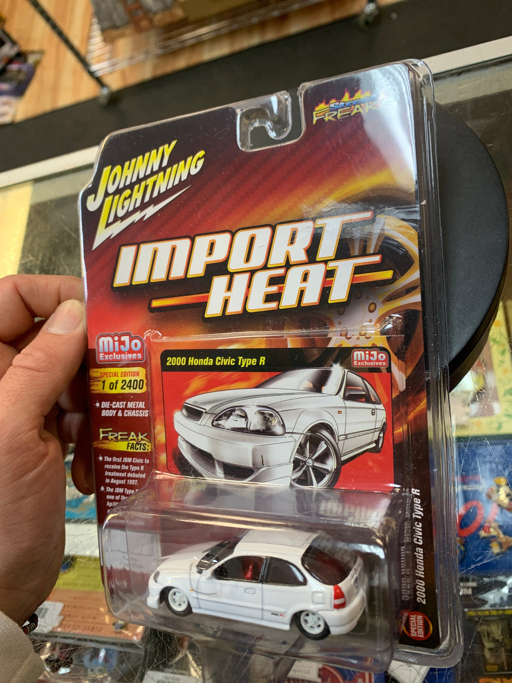 2000 Honda Civic Type R 1/2400 (Johnny Lightning Import Heat, Tomy) SEALED product image 4, provided for visual reference