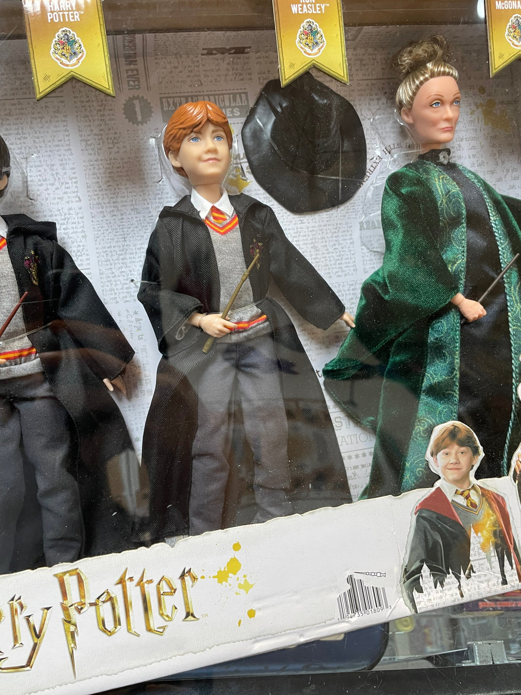 Ron/Hermione/Dumbledore/McGonagall 5 Pack Doll (Harry Potter, Mattel) **SEALED** product image 9, provided for visual