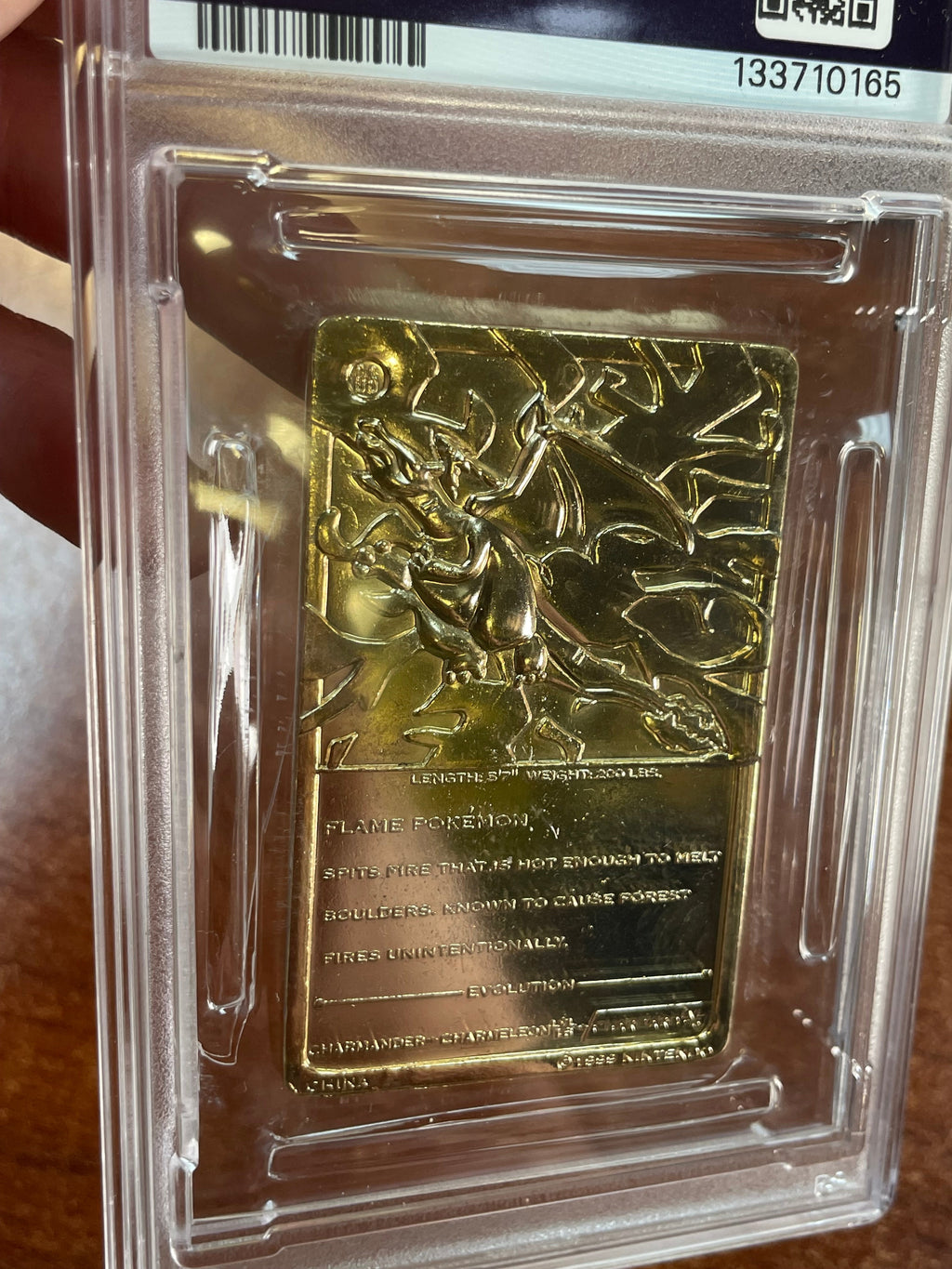 Charizard Burger King Gold Card 0165 (Pokemon, Wizard) **PSA 6** product image 12, provided for visual reference and product